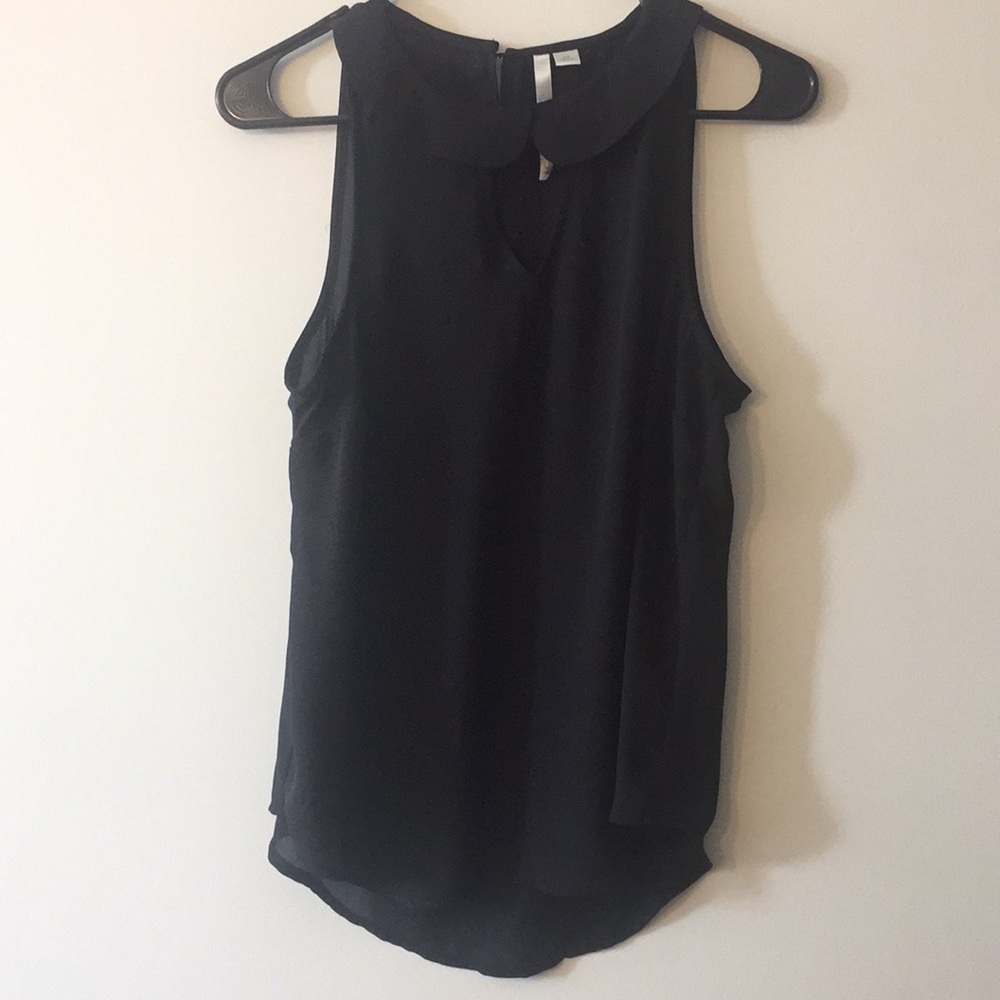 Lauren Conrad women’s XS Black sheer tank top